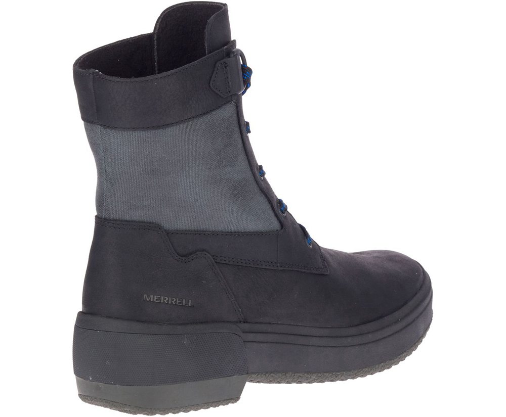 Botas Senhora - Merrell Haven Mid Lace Waterproof - Pretas - TGC142658